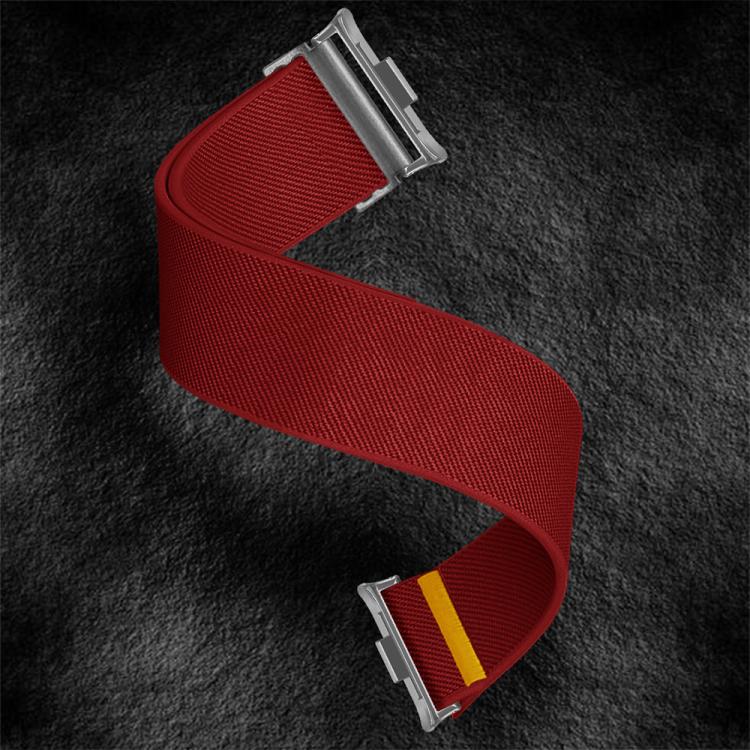For Xiaomi Smart Band 9 Pro / Redmi Watch 5 Adjustable Single Loop Elastic Nylon Watch Band(Red) - free shipping - PMC TechLife - Order now!