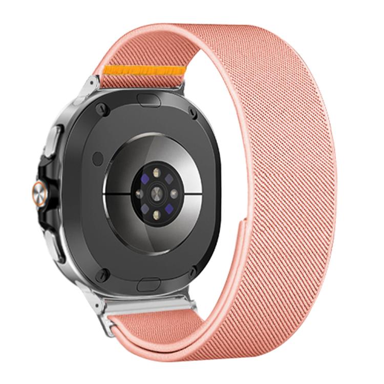 For Samsung Galaxy Watch8 / Watch8 Classic Adjustable Single Loop Elastic Nylon Watch Band(Pink) - free shipping - PMC TechLife - Order now!