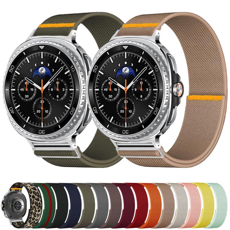 For Samsung Galaxy Watch8 / Watch8 Classic Adjustable Single Loop Elastic Nylon Watch Band(Pink) - free shipping - PMC TechLife - Order now!