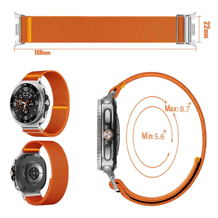 For Samsung Galaxy Watch8 / Watch8 Classic Adjustable Single Loop Elastic Nylon Watch Band(Pink) - free shipping - PMC TechLife - Order now!