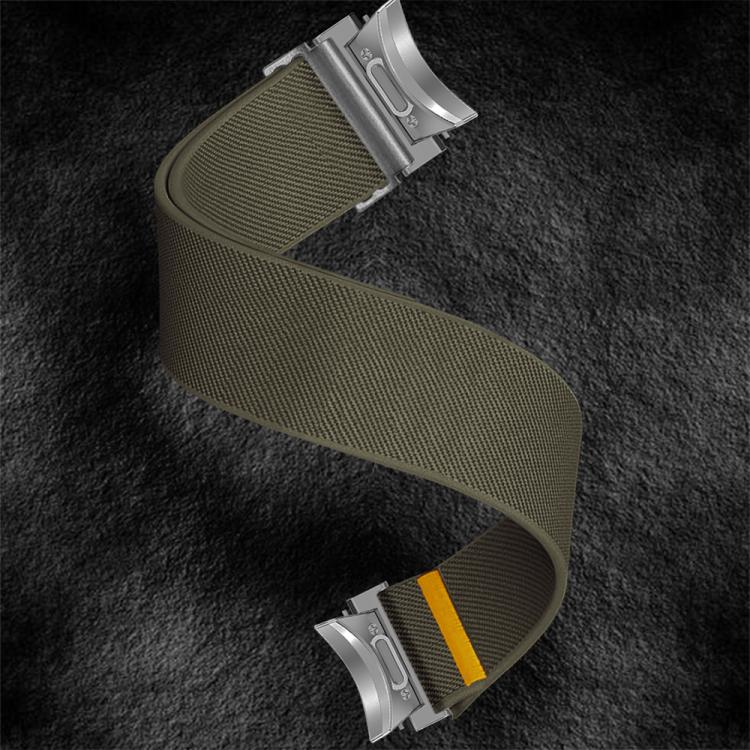 For Samsung Galaxy Watch FE / 7 / 6 / 5 / 4 Adjustable Single Loop Elastic Nylon Watch Band(Army Green) - free shipping - PMC TechLife - Order now!