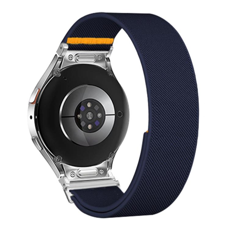 For Samsung Galaxy Watch FE / 7 / 6 / 5 / 4 Adjustable Single Loop Elastic Nylon Watch Band(Dark Blue) - free shipping - PMC TechLife - Order now!