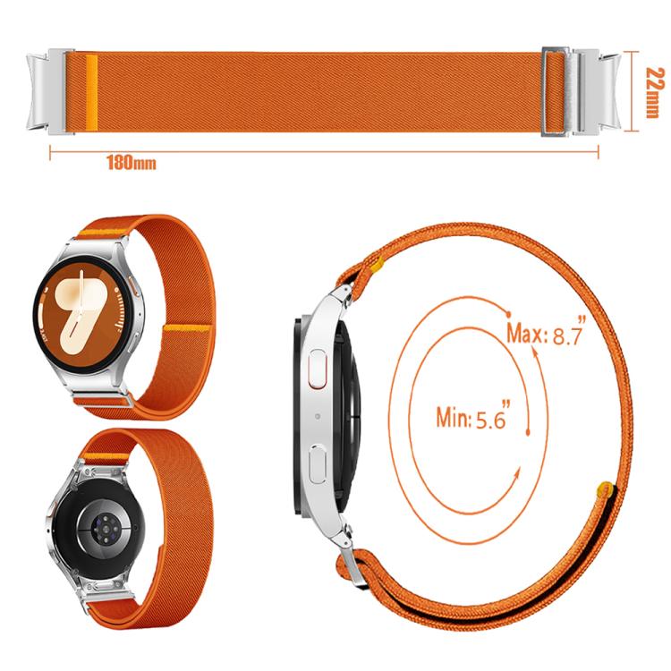 For Samsung Galaxy Watch FE / 7 / 6 / 5 / 4 Adjustable Single Loop Elastic Nylon Watch Band(Red) - free shipping - PMC TechLife - Order now!