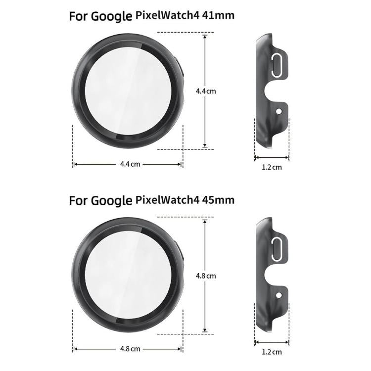 For Google Pixel Watch4 45mm Tempered Film Integrated PC Watch Protective Cover(Pink) - free shipping - PMC TechLife - Order now!
