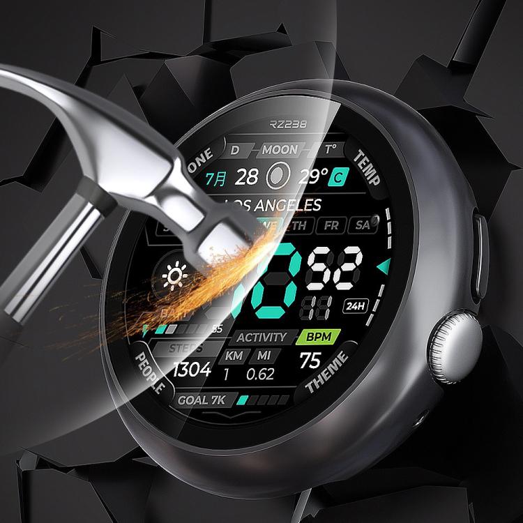 For Google Pixel Watch4 45mm Tempered Film Integrated PC Watch Protective Cover(Starlight) - free shipping - PMC TechLife - Order now!