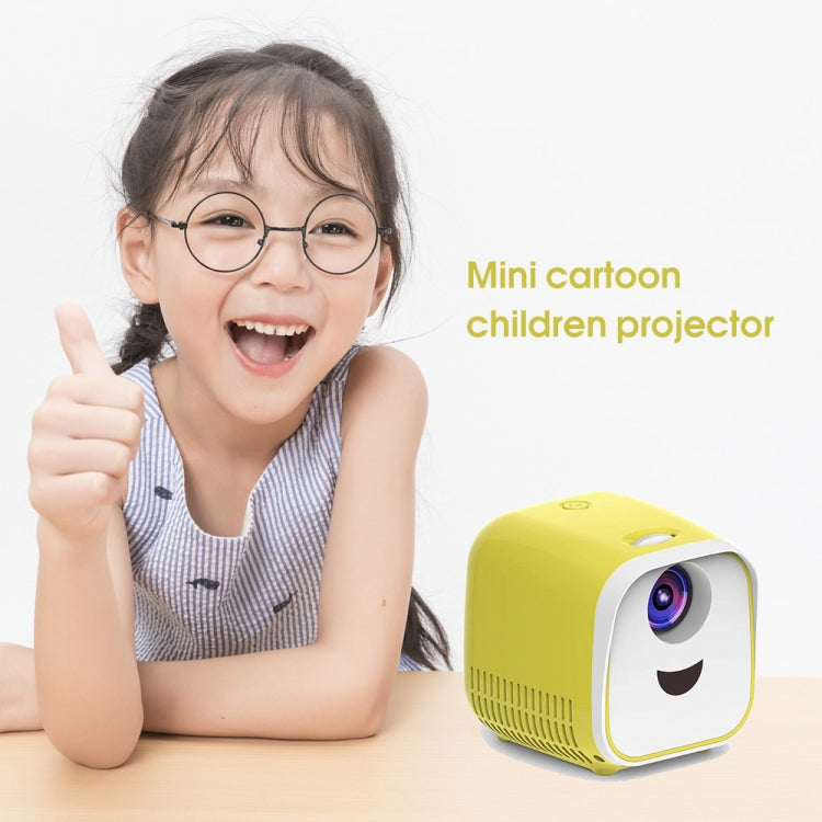 L1 Children Projector Mini LED Portable Home Speaker Projector, US Plug(Yellow) - LED Projector by PMC Jewellery | Online Shopping South Africa | PMC Jewellery | Buy Now Pay Later Mobicred