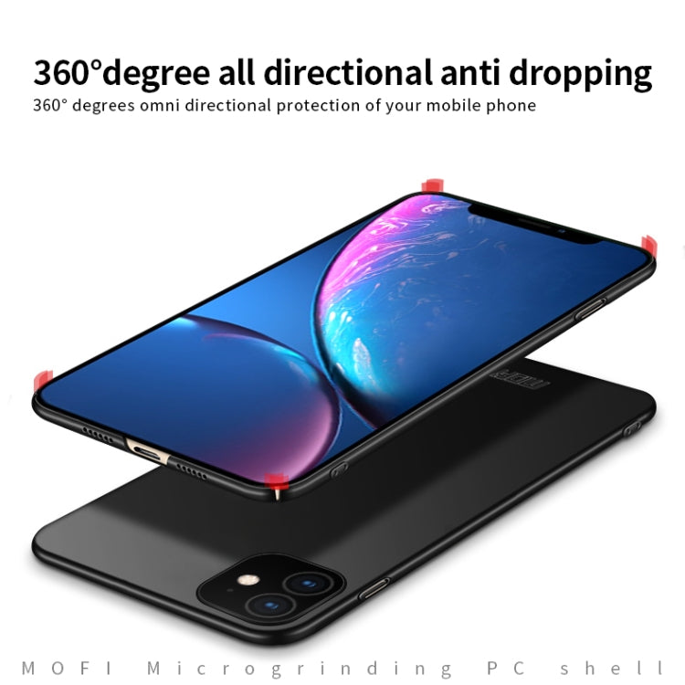 For iPhone 11 MOFI Frosted PC Ultra-thin Hard Case (Blue) - iPhone 11 Cases by MOFI | Online Shopping South Africa | PMC TechLife