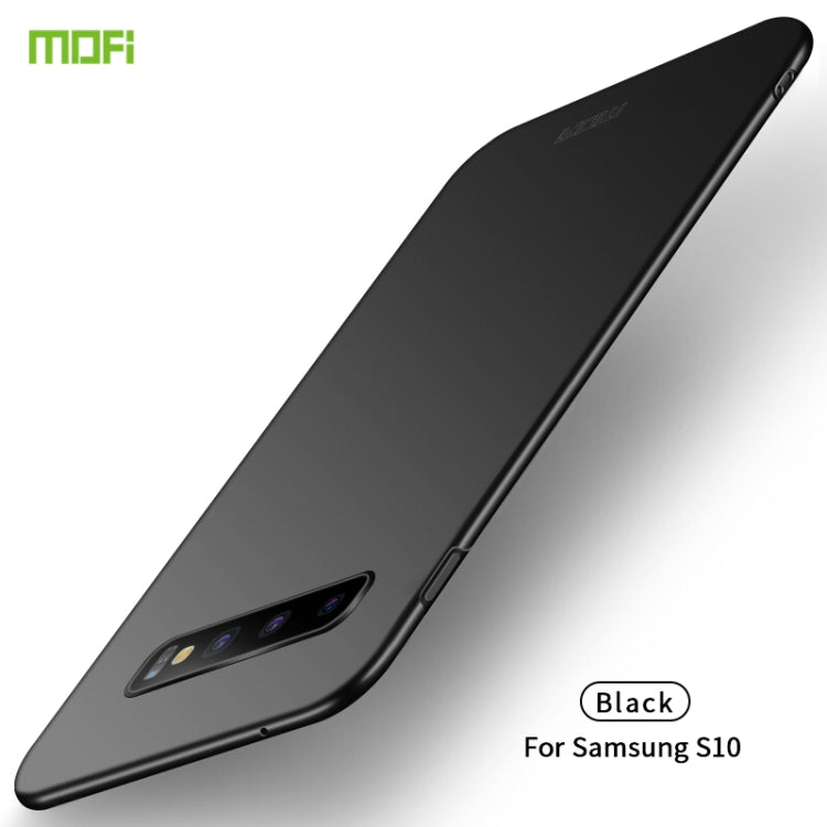 For Galaxy S10 MOFI Frosted PC Ultra-thin Hard Case(Black) - Galaxy Phone Cases by MOFI | Online Shopping South Africa | PMC Jewellery