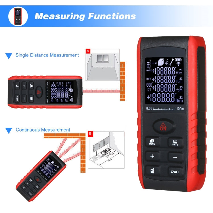 E100 Laser Rangefinder Laser Distance Meter Measuring Device Digital Handheld Tools Module Range 100m Range Finder - Laser Rangefinder by PMC Jewellery | Online Shopping South Africa | PMC Jewellery | Buy Now Pay Later Mobicred