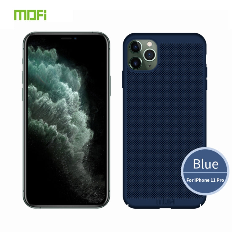 For iPhone 11 Pro MOFI Breathable PC Ultra-thin All-inclusive Protective Case(Blue) - iPhone 11 Pro Cases by MOFI | Online Shopping South Africa | PMC TechLife