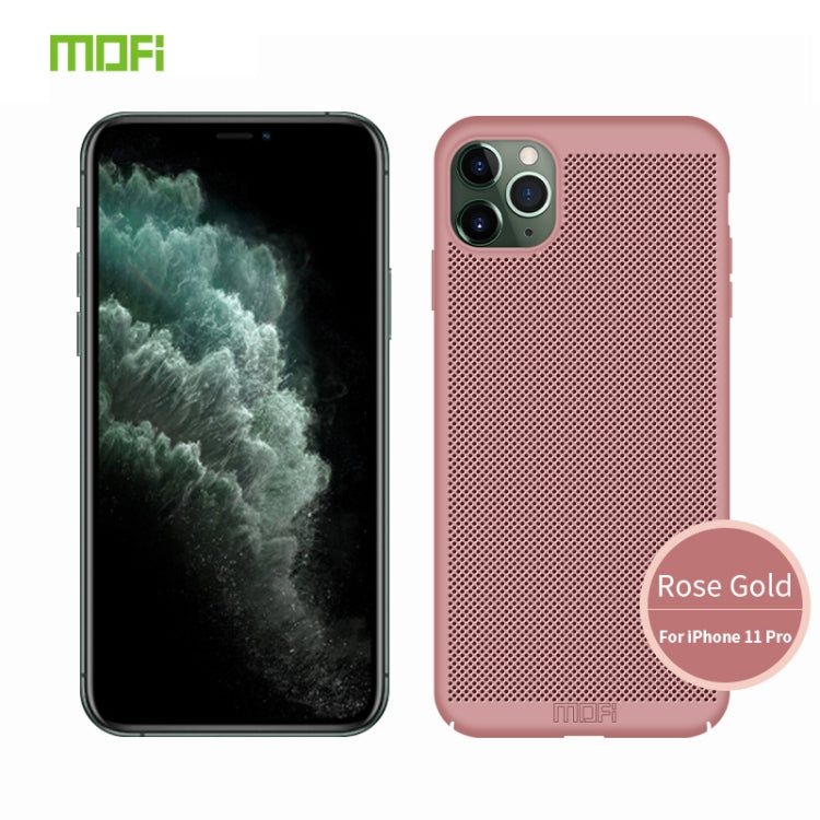 For iPhone 11 Pro MOFI Breathable PC Ultra-thin All-inclusive Protective Case(Rose gold) - iPhone 11 Pro Cases by MOFI | Online Shopping South Africa | PMC TechLife