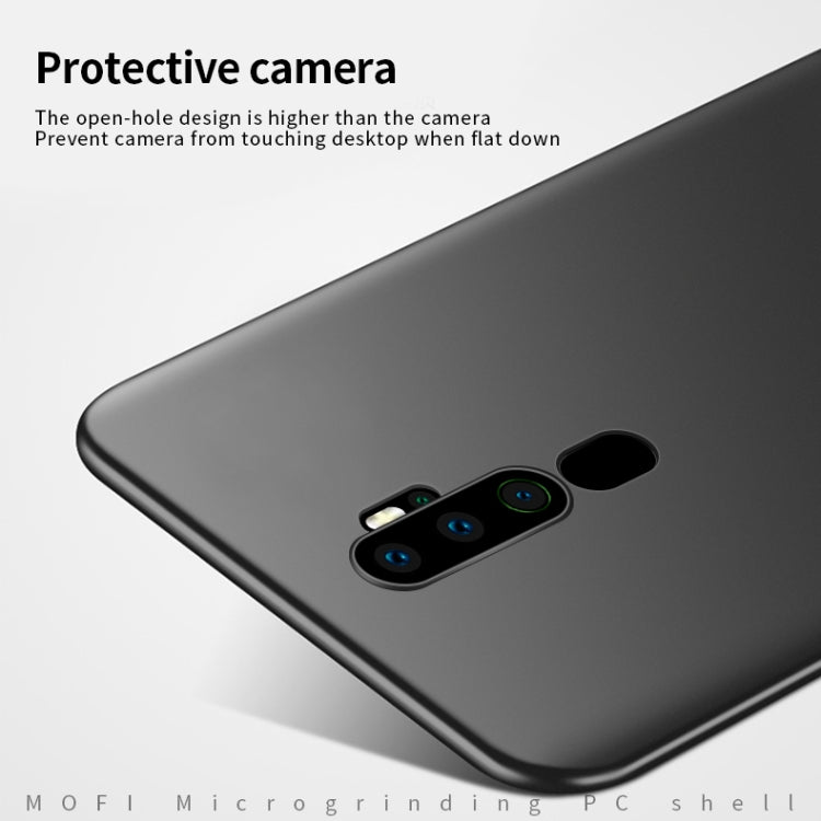 For  OPPO A11x MOFI Frosted PC Ultra-thin Hard Case(Black) - OPPO Cases by MOFI | Online Shopping South Africa | PMC Jewellery