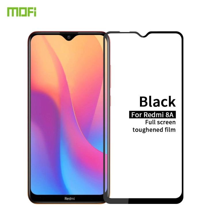 For Xiaomi RedMi 8A MOFI 9H 2.5D Full Screen Tempered Glass Film(Black) -  by MOFI | Online Shopping South Africa | PMC Jewellery