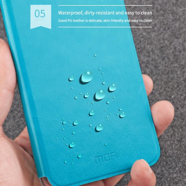 For Xiaomi RedMi 8A MOFI Rui Series Classical Leather Flip Leather Case With Bracket Embedded Steel Plate All-inclusive(Blue) - Xiaomi Cases by MOFI | Online Shopping South Africa | PMC Jewellery