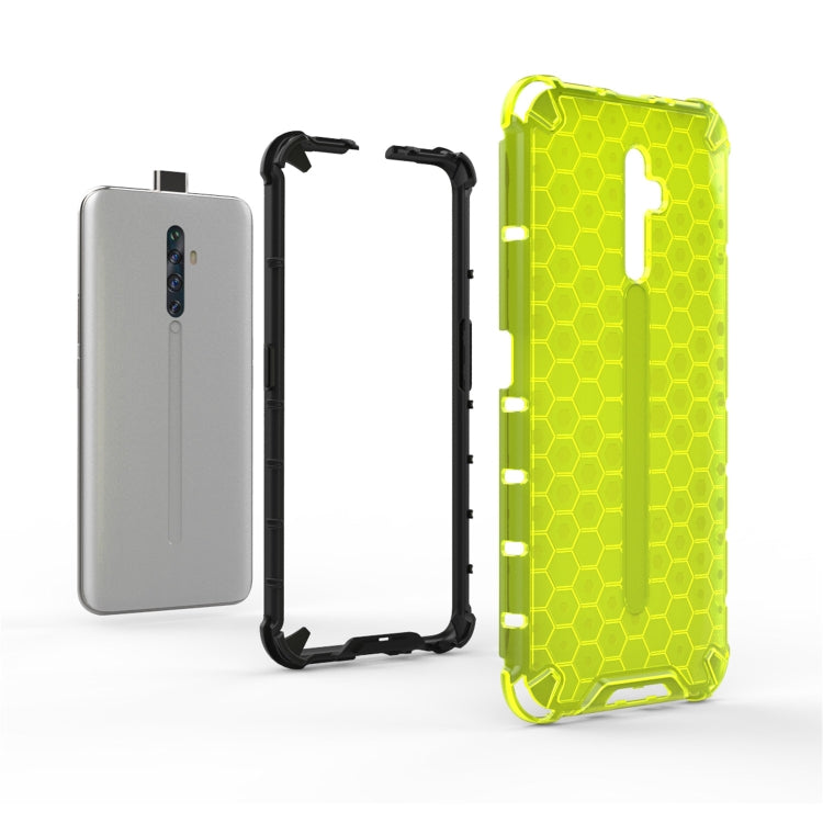 For Oppo Reno2 Z Shockproof Honeycomb PC + TPU Case(White) - OPPO Cases by PMC TechLife | Online Shopping South Africa | PMC TechLife
