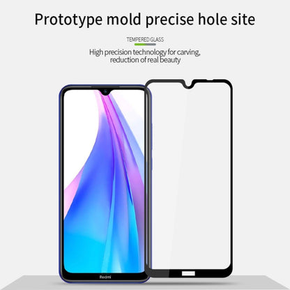 For Xiaomi Redmi Note 8T MOFI 9H 2.5D Full Screen Tempered Glass Film(Black) -  by MOFI | Online Shopping South Africa | PMC Jewellery