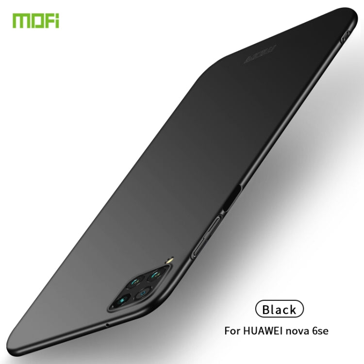 For Huawei Nova 6 SE MOFI Frosted PC Ultra-thin Hard Case(Black) - Huawei Cases by MOFI | Online Shopping South Africa | PMC Jewellery