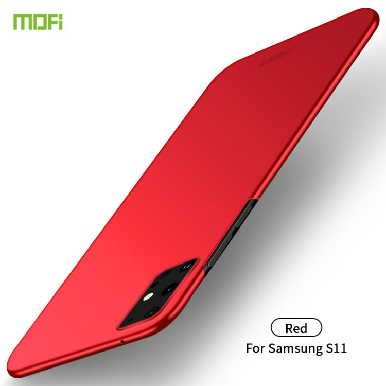 For Galaxy S20+  MOFI Frosted PC Ultra-thin Hard Case(Red) - Galaxy Phone Cases by MOFI | Online Shopping South Africa | PMC TechLife | Buy Now Pay Later Mobicred