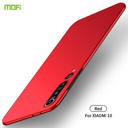 For Xiaomi Mi 10 MOFI Frosted PC Ultra-thin Hard Case(Red) - Xiaomi Cases by MOFI | Online Shopping South Africa | PMC Jewellery