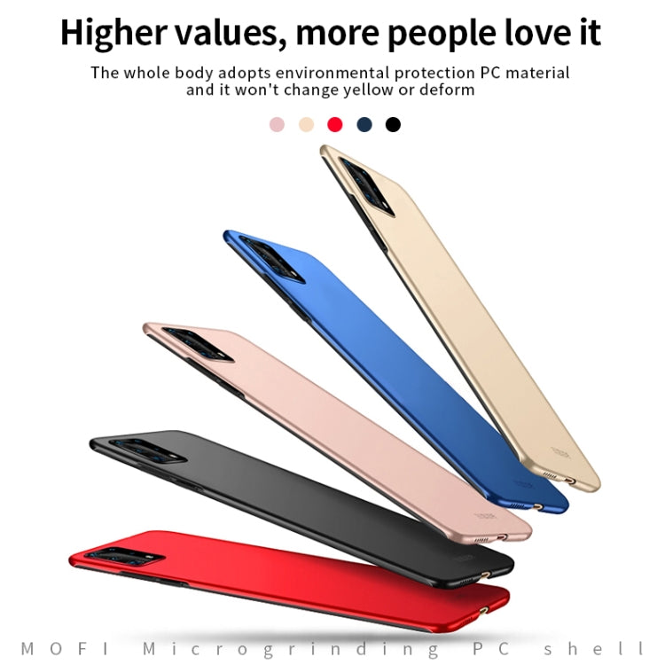 For Huawei P40 Pro MOFI Frosted PC Ultra-thin Hard Case(Red) - Huawei Cases by MOFI | Online Shopping South Africa | PMC TechLife