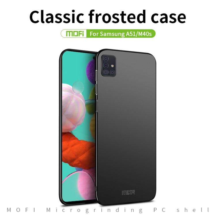 For Galaxy A51 MOFI Frosted PC Ultra-thin Hard Case(Gold) - Galaxy Phone Cases by MOFI | Online Shopping South Africa | PMC TechLife | Buy Now Pay Later Mobicred