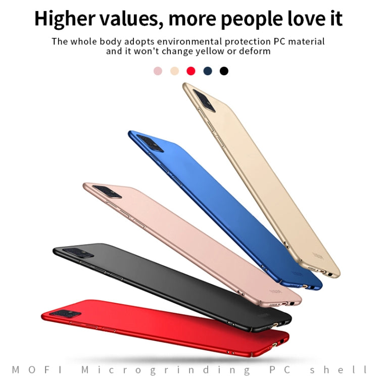 For Galaxy A51 MOFI Frosted PC Ultra-thin Hard Case(Gold) - Galaxy Phone Cases by MOFI | Online Shopping South Africa | PMC TechLife | Buy Now Pay Later Mobicred