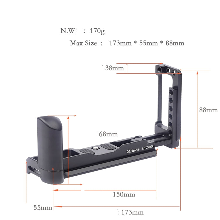 Vertical Shoot Quick Release L Plate Bracket Base Holder for FUJIFILM X Pro 3 - free shipping - PMC TechLife - Order now!