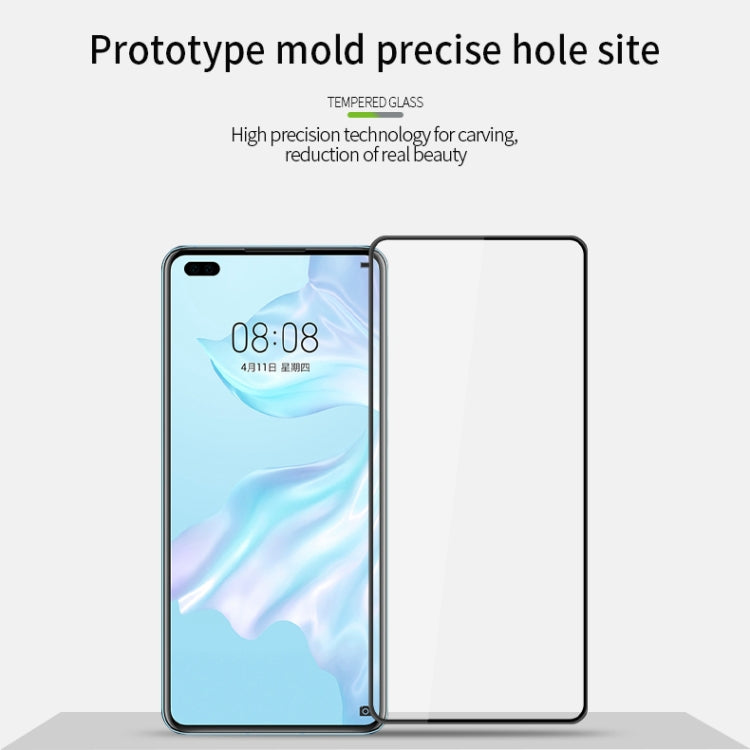 For Huawei P40 MOFI 9H 3D Explosion-proof Curved Screen Tempered Glass Film(Black) - Huawei Tempered Glass by MOFI | Online Shopping South Africa | PMC TechLife