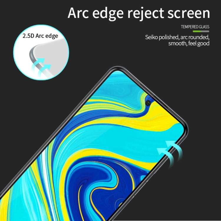 For Xiaomi Redmi Note 9S MOFI 9H 2.5D Full Screen Tempered Glass Film(Black) -  by MOFI | Online Shopping South Africa | PMC Jewellery