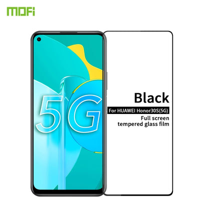 For Huawei Honor 30S 5G MOFI 9H 2.5D Full Screen Tempered Glass Film(Black) - Honor Tempered Glass by MOFI | Online Shopping South Africa | PMC Jewellery