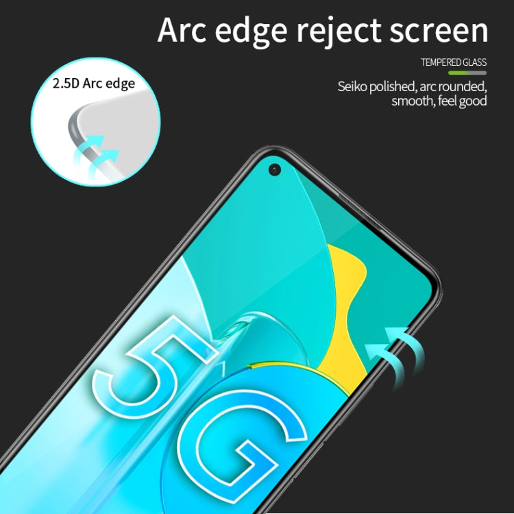 For Huawei Honor 30S 5G MOFI 9H 2.5D Full Screen Tempered Glass Film(Black) - Honor Tempered Glass by MOFI | Online Shopping South Africa | PMC Jewellery