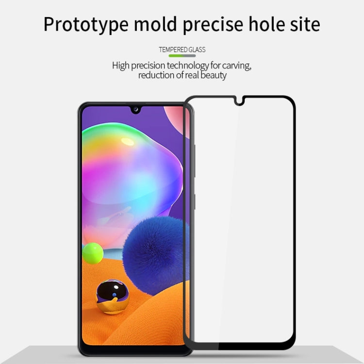For Galaxy A31 MOFI 9H 2.5D Full Screen Tempered Glass Film(Black) - Galaxy Tempered Glass by MOFI | Online Shopping South Africa | PMC TechLife