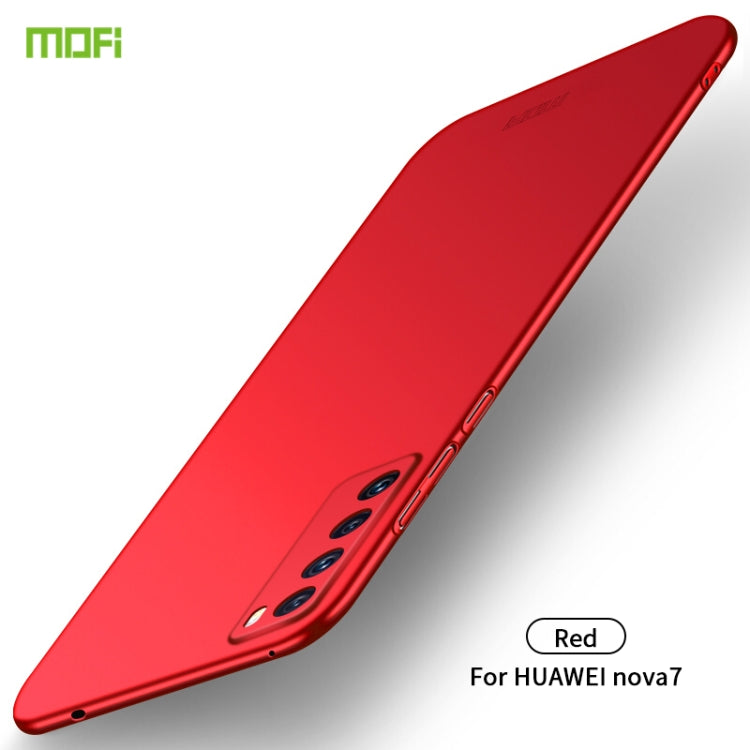 For Huawei Nova 7 MOFI Frosted PC Ultra-thin Hard Case(Red) - Huawei Cases by MOFI | Online Shopping South Africa | PMC TechLife