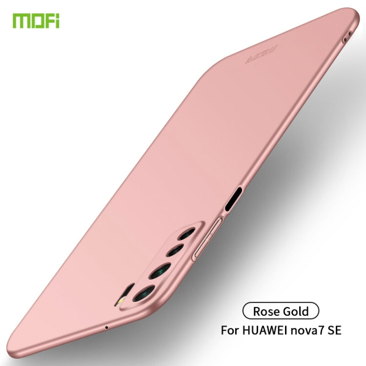 For Huawei Nova 7 SE MOFI Frosted PC Ultra-thin Hard Case(Rose gold) - Huawei Cases by MOFI | Online Shopping South Africa | PMC Jewellery