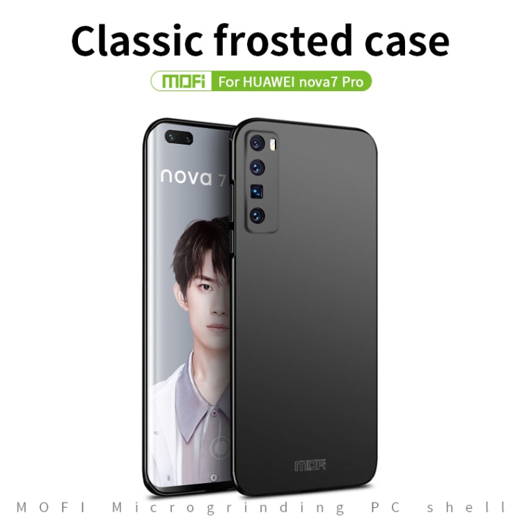 For Huawei Nova 7 Pro MOFI Frosted PC Ultra-thin Hard Case(Black) - Huawei Cases by MOFI | Online Shopping South Africa | PMC TechLife | Buy Now Pay Later Mobicred