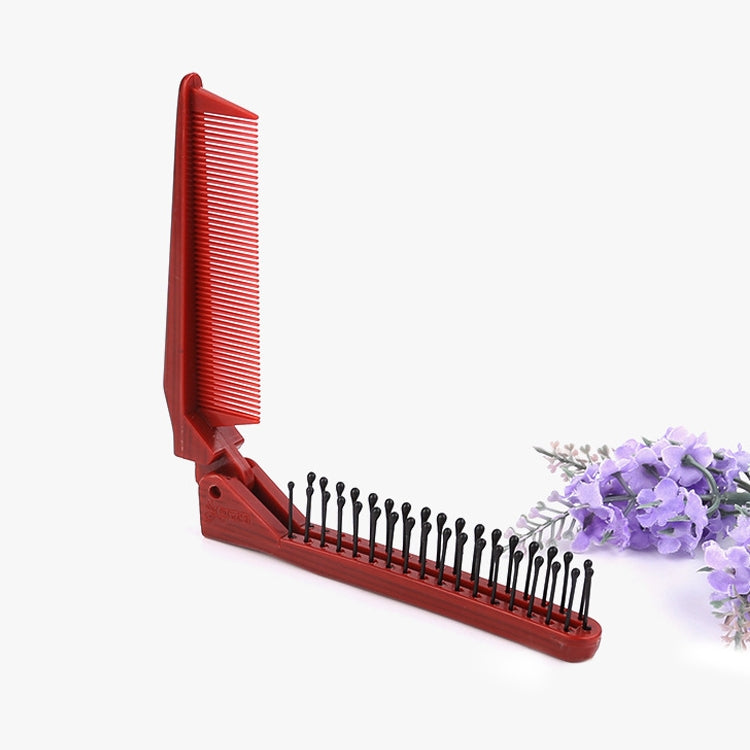 Portable Travel Folding Comb Anti-static Massage Comb(Red Wood Grain) - free shipping - PMC TechLife - Order now!