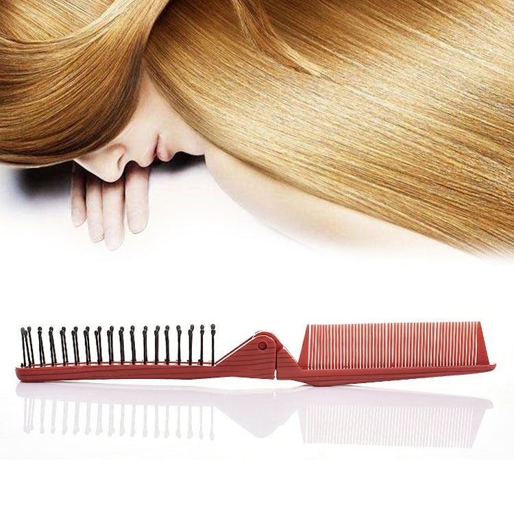 Portable Travel Folding Comb Anti-static Massage Comb(Red Wood Grain) - free shipping - PMC TechLife - Order now!