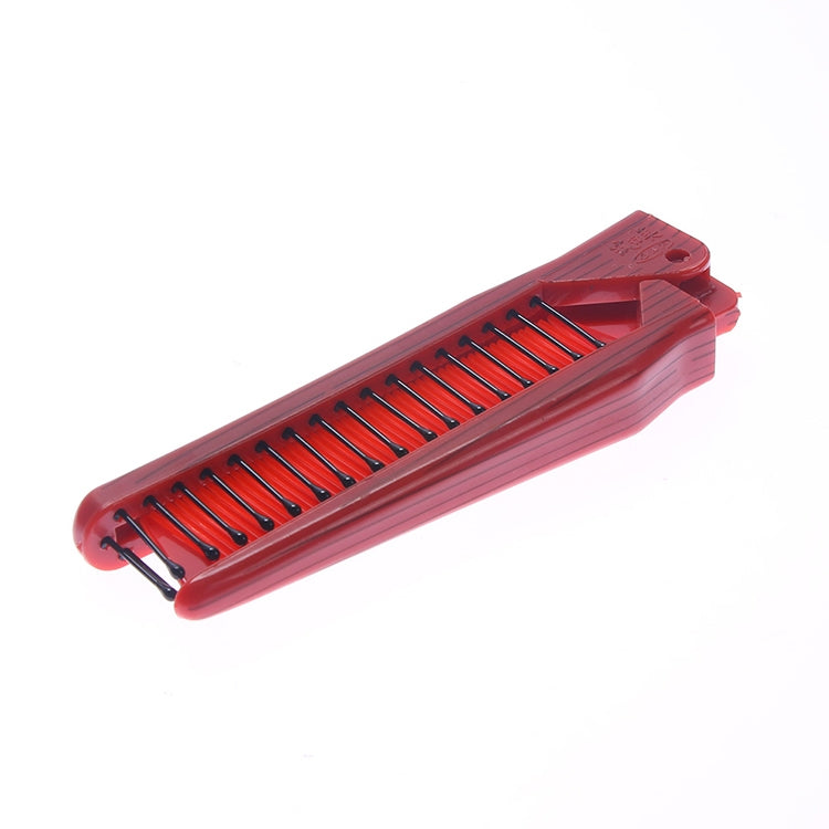 Portable Travel Folding Comb Anti-static Massage Comb(Yellow Wood Grain) - free shipping - PMC TechLife - Order now!