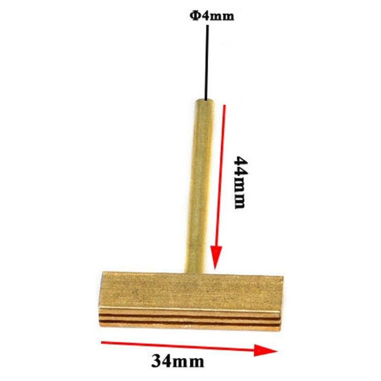 All Copper Liquid Crystal Cable Welding Tool T-shaped Soldering Iron Head, Model:40W - Soldering Iron Tip by PMC TechLife | Online Shopping South Africa | PMC TechLife
