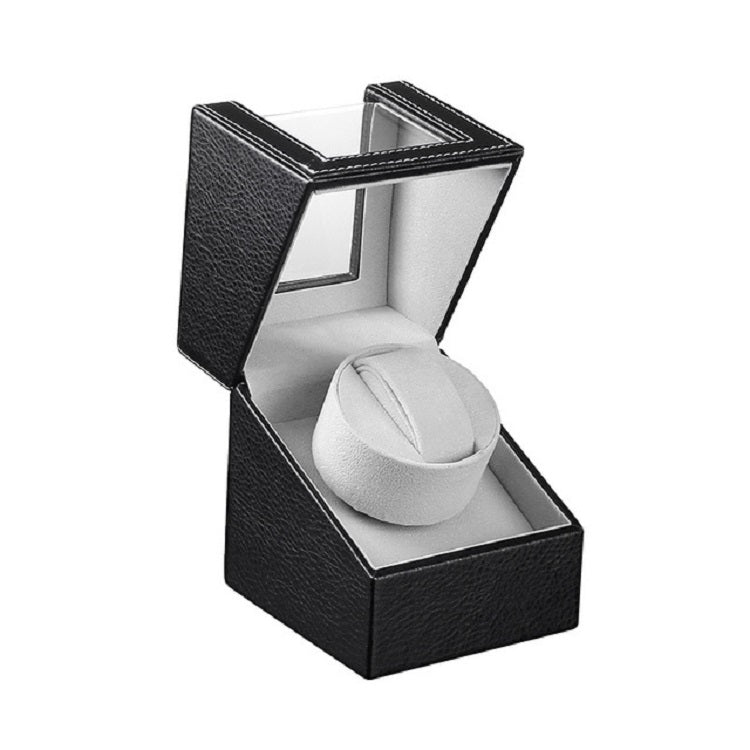 Leather Single Watch Box Electric Motor Watch Shaker Automatic Watch Shaker ���US Plug(Black) - free shipping - PMC TechLife - Order now!