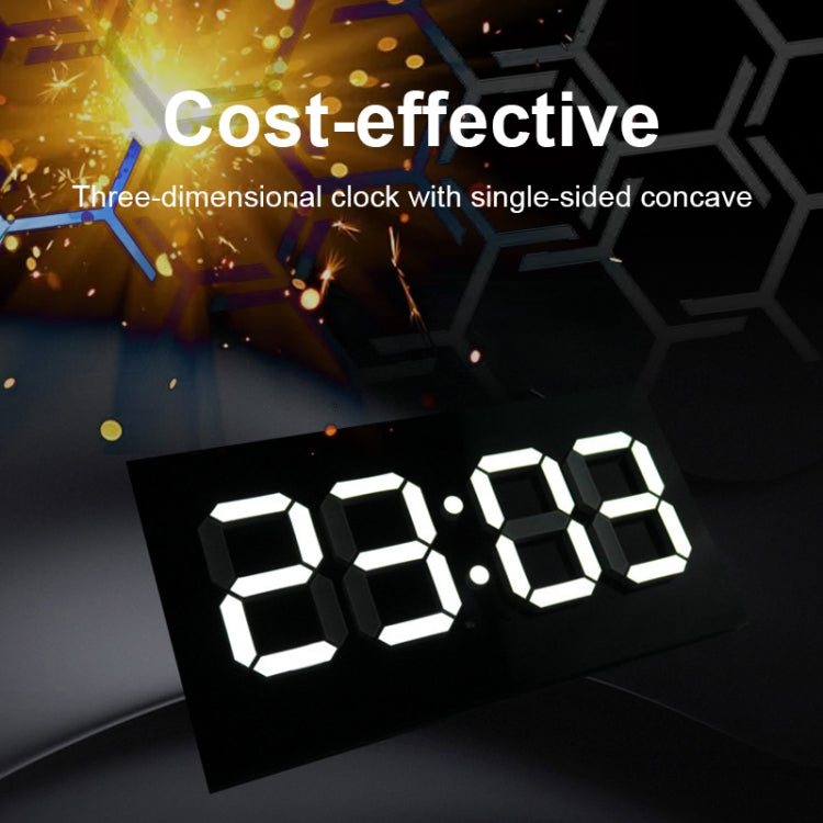 Creative Wall Clock Alarm Clock Simple Remote Control Perpetual Calendar Electronic Clock US Plug, Style:Single-sided Remote Control(White Font) - Wall Clock by PMc TechLife | Online Shopping South Africa | PMc TechLife | Buy Now Pay Later Mobicred