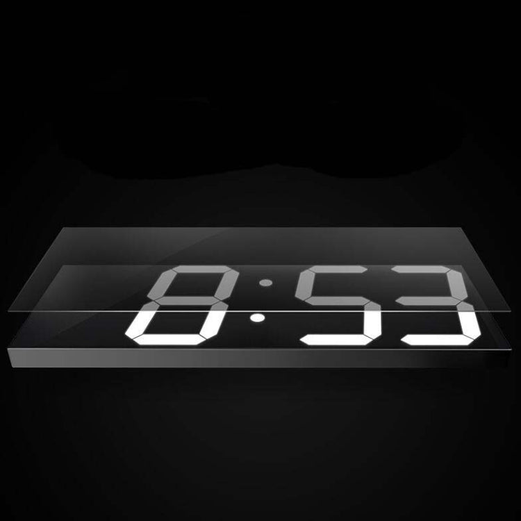 Wall Sticker LED Wall Clock Decorative Clock Creative Acrylic Mirror Clock US Plug, Style:Remote Version Sealed Box(White Font) - Wall Clock by PMc TechLife | Online Shopping South Africa | PMc TechLife | Buy Now Pay Later Mobicred