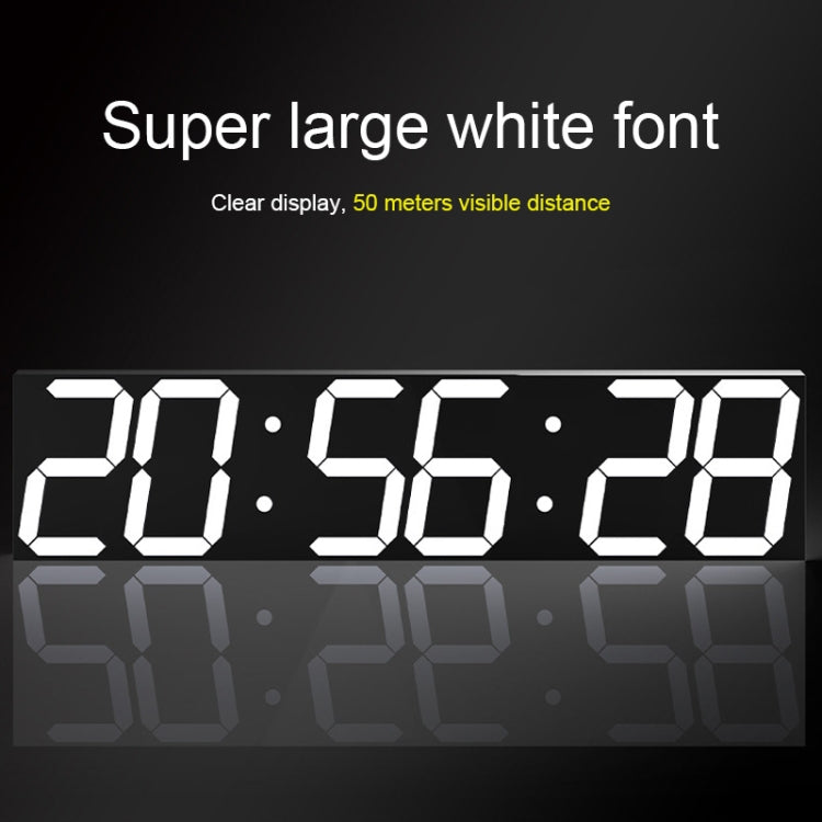 Multifunctional LED Wall Clock Creative Digital Clock, Style:Hollow Remote Control(Red Font) - Wall Clock by PMc TechLife | Online Shopping South Africa | PMc TechLife | Buy Now Pay Later Mobicred