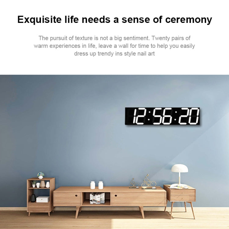 Multifunctional LED Wall Clock Creative Digital Clock, Style:Hollow Remote Control(Red Font) - Wall Clock by PMc TechLife | Online Shopping South Africa | PMc TechLife | Buy Now Pay Later Mobicred