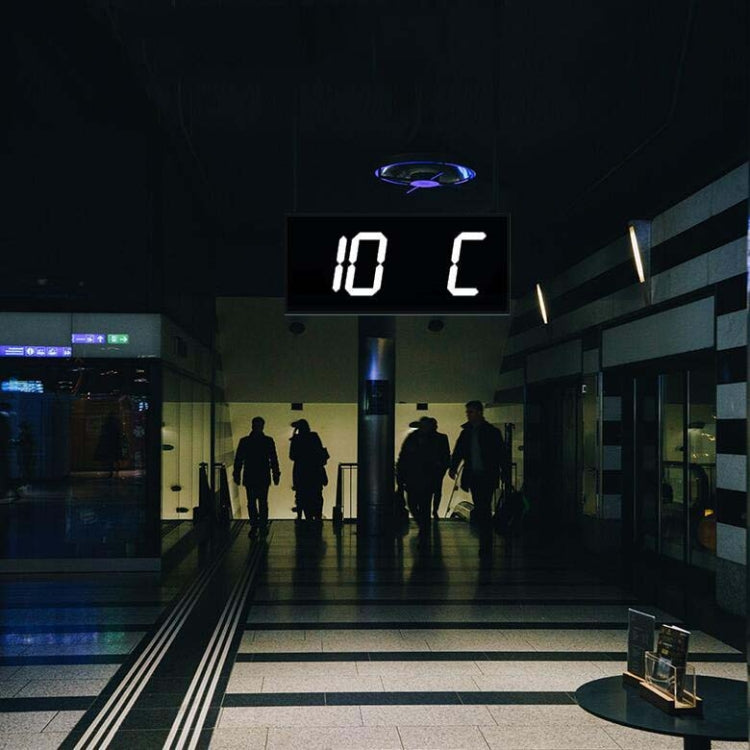 LED Large Screen Digital Electronic Clock Remote Control Double-sided Wall Clock (White) - Wall Clock by PMc TechLife | Online Shopping South Africa | PMc TechLife | Buy Now Pay Later Mobicred