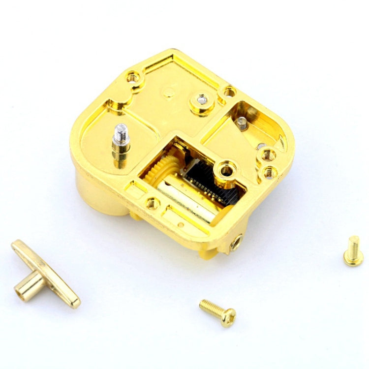 Eight-tone Gold-plated Bar Repair Parts DIY Sky City Paperback Music Box(Reappeared Yesterday) - Music Box by PMC Jewellery | Online Shopping South Africa | PMC Jewellery | Buy Now Pay Later Mobicred