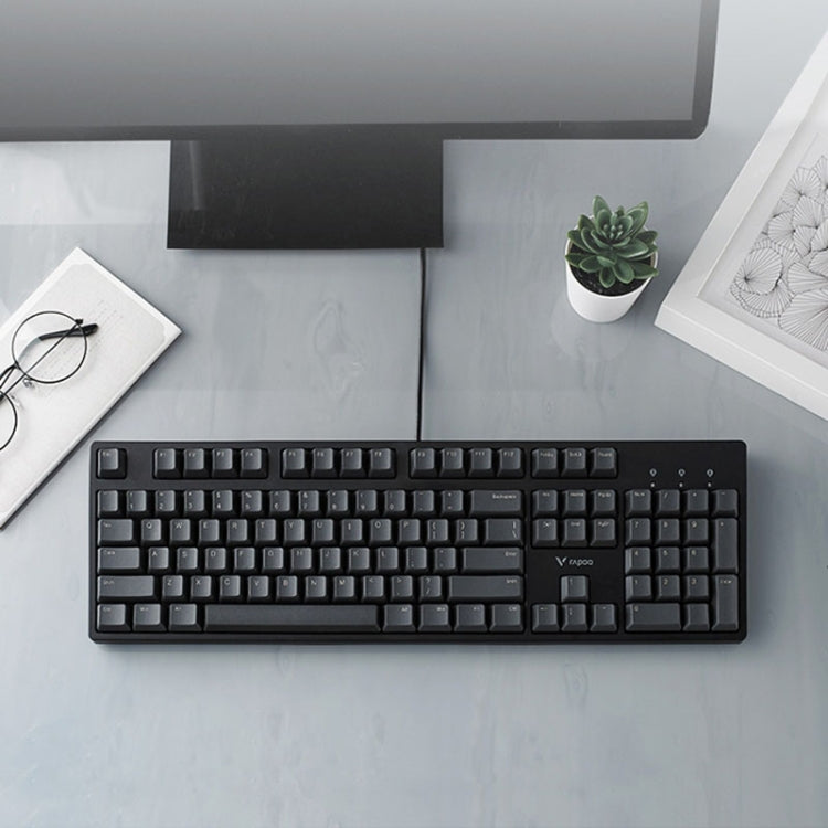 Rapoo V860 Desktop Wired Gaming Mechanical Keyboard, Specifications:104 Keys(Red Shaft) - free shipping - PMC Jewellery - Order now!