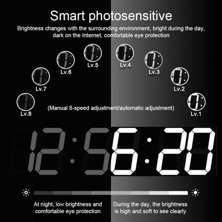 Creative LED Digital Wall Clock Multi-function WIFI Clock, Style:6 Bit Hollow WIFI(White) - Wall Clock by PMc TechLife | Online Shopping South Africa | PMc TechLife | Buy Now Pay Later Mobicred