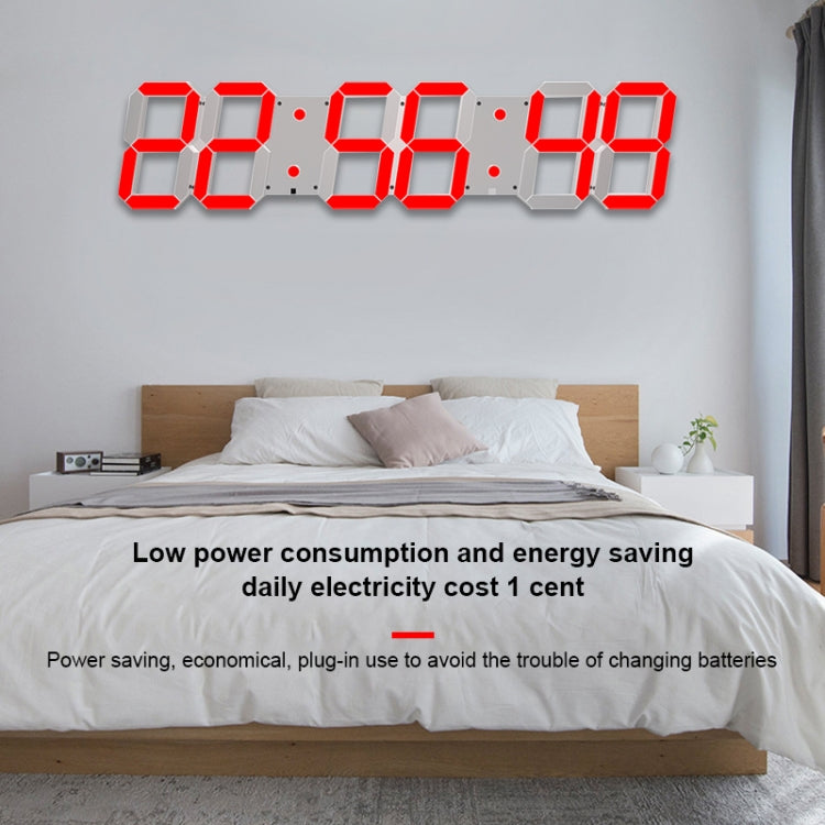 Creative LED Digital Wall Clock Multi-function WIFI Clock, Style:6 Bit Hollow WIFI(White) - Wall Clock by PMc TechLife | Online Shopping South Africa | PMc TechLife | Buy Now Pay Later Mobicred