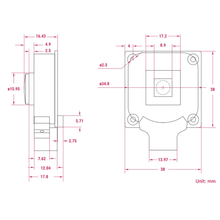 Waveshare For Raspberry Pi Camera M12 High Sensitivity Lens, 12.3MP IMX477R Sensor, 23945 - Raspberry Pi Accessories by WAVESHARE | Online Shopping South Africa | PMC Jewellery | Buy Now Pay Later Mobicred